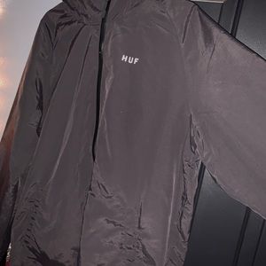 Huf lightweight black windbreaker